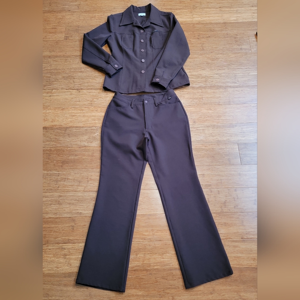 GUESS Y2K 2 Piece suit set Brown